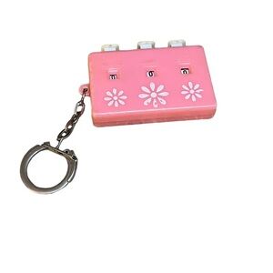 Vintage Pink Shop N Add Keychain. Made in Hong Kong